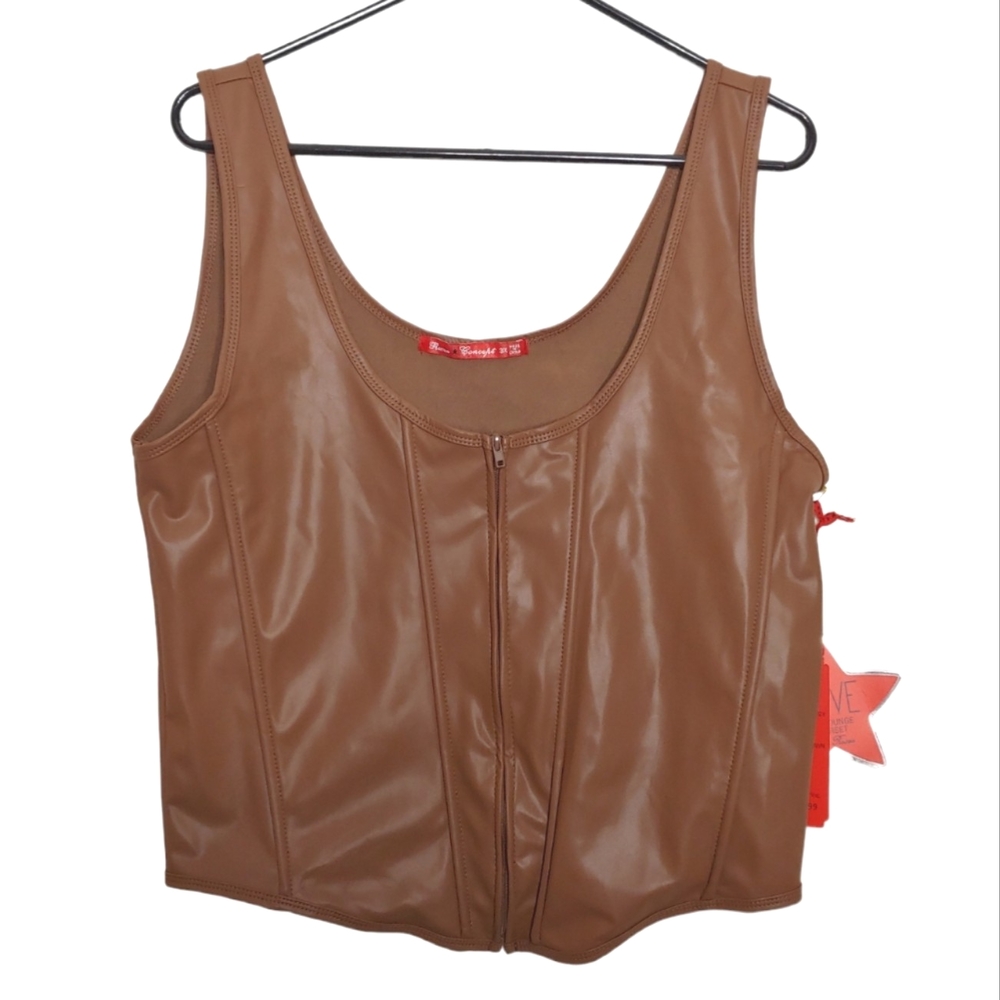 Roma Concept Love My Lounge Corset Light Brown Corset Size 3X RUNS Small NWT New